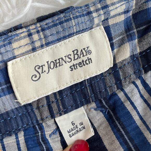 St. Johns Bay Stretch Checkered Skirt Women Sz 6 Gently used - Picture 8 of 9